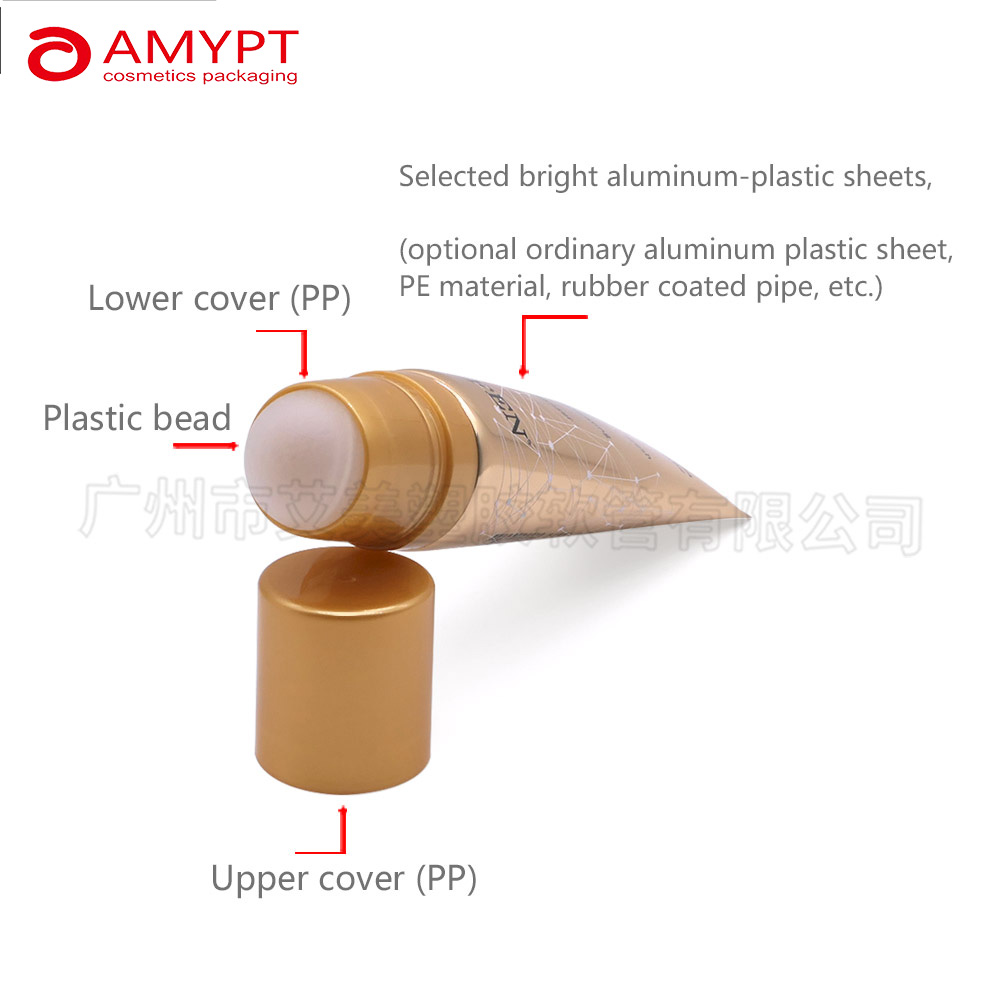 Тюбик для упаковки крема с массажной головкой, косметические тюбики